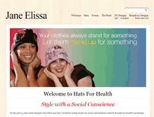 Tablet Screenshot of hatsforhealth.com